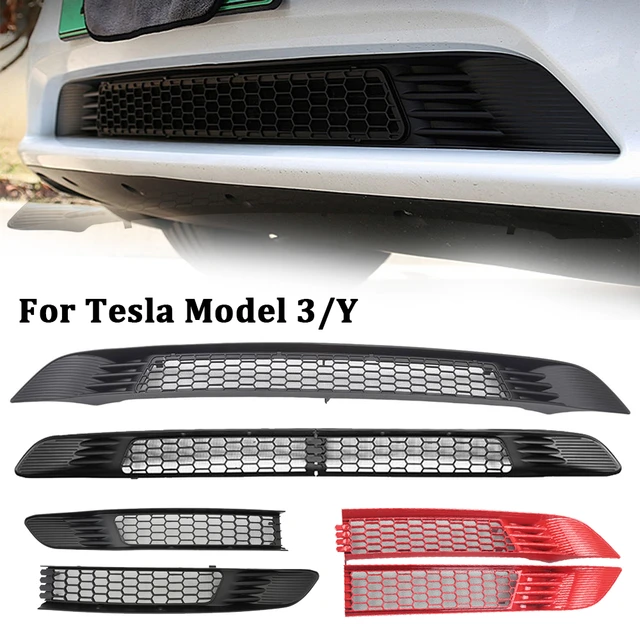 For Tesla Model 3 Model Y Front Bumper Hood Vent Grille Net