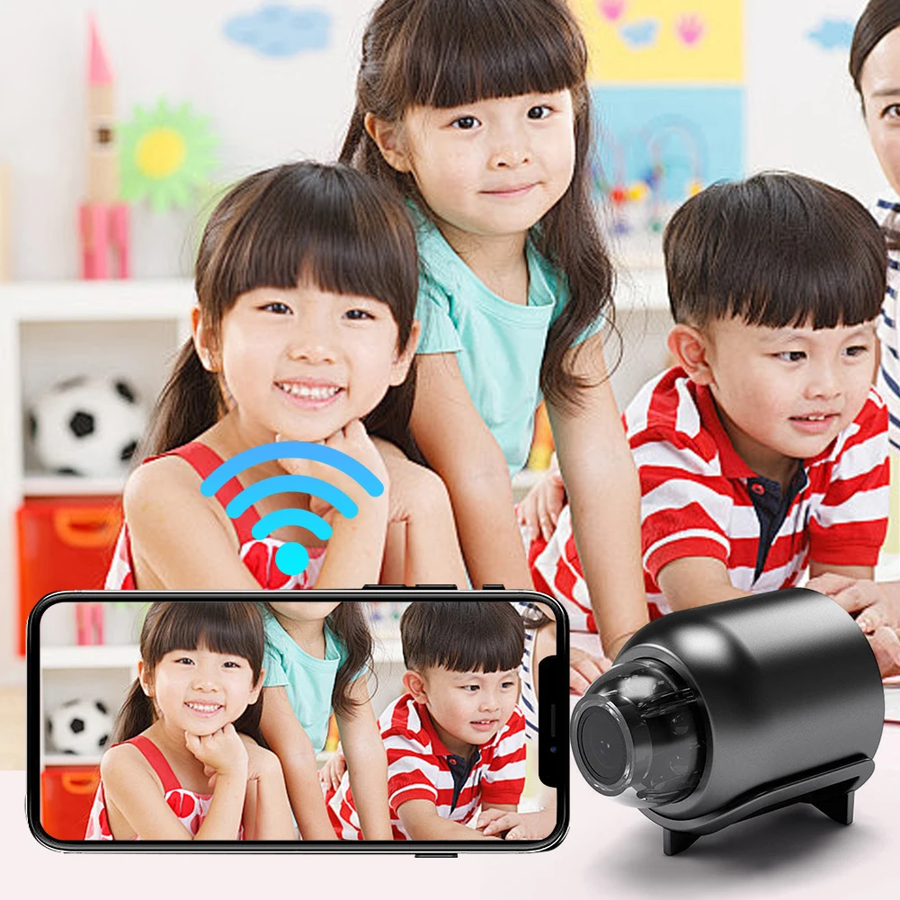 720P/1080P HD Wireless WiFi Camera Night Vision Security Video Camera Portable Wireless Camcorder for Home Office Shop Warehouse 2