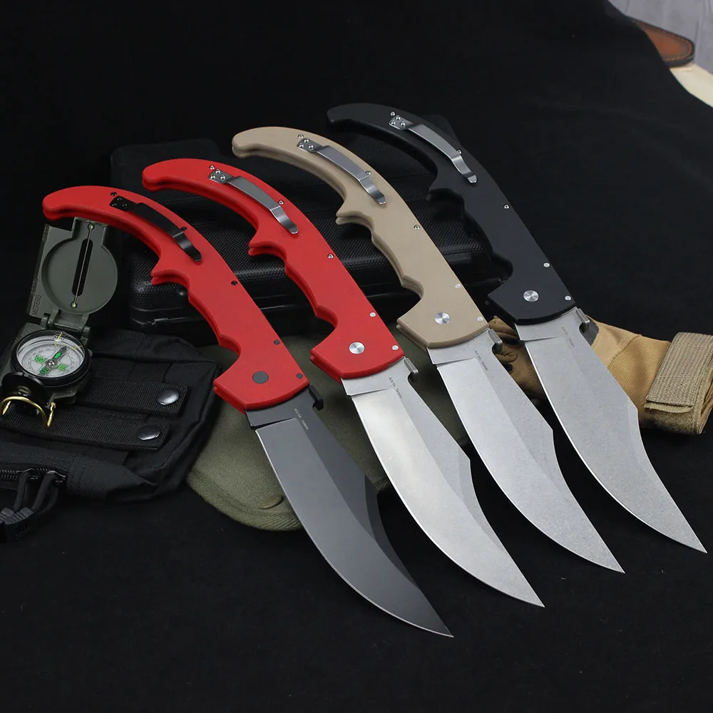 New Cold Espada XL Tactical Folding Knife 8Cr13Mov Steel G10 Handle Professional Large Survival Military Hunting Knives EDC folding pocket knife