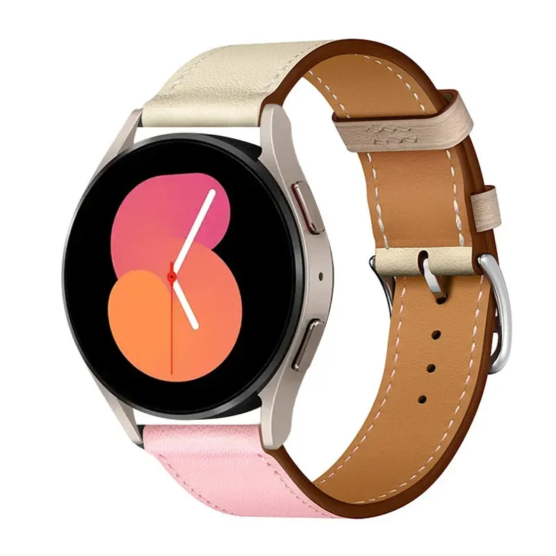 Premium Leather Watch Band Strap - Sporty and Elegant Design, 20-22mm Adjustable Size,