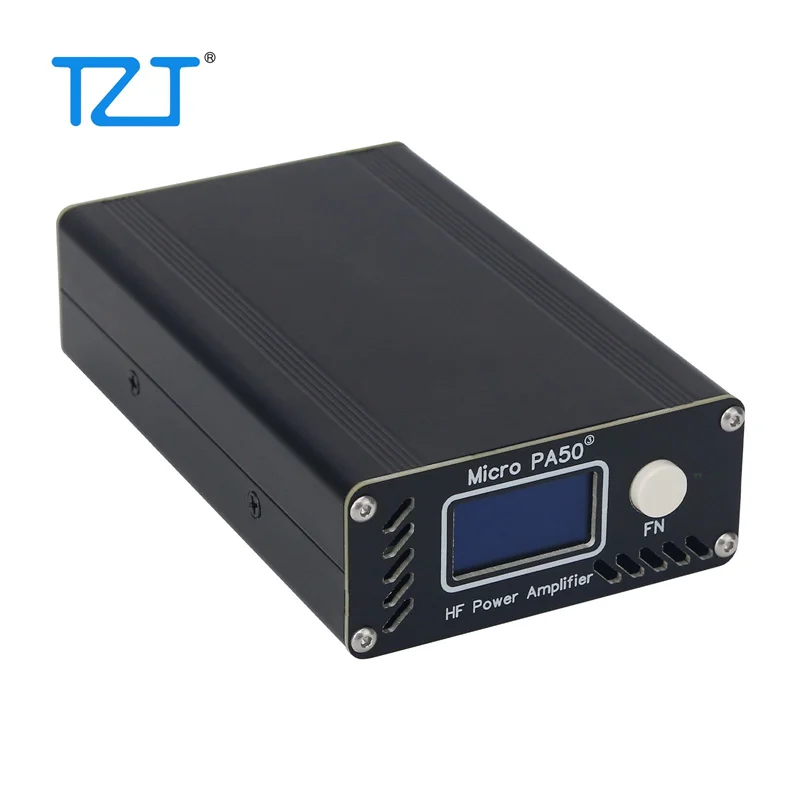 TZT 마이크로 PA50-3 3세대 휴대용 50W 3.5MHz-30MHz RF 단파 전력 증폭기 LPF 필터 OLED 디스플레이