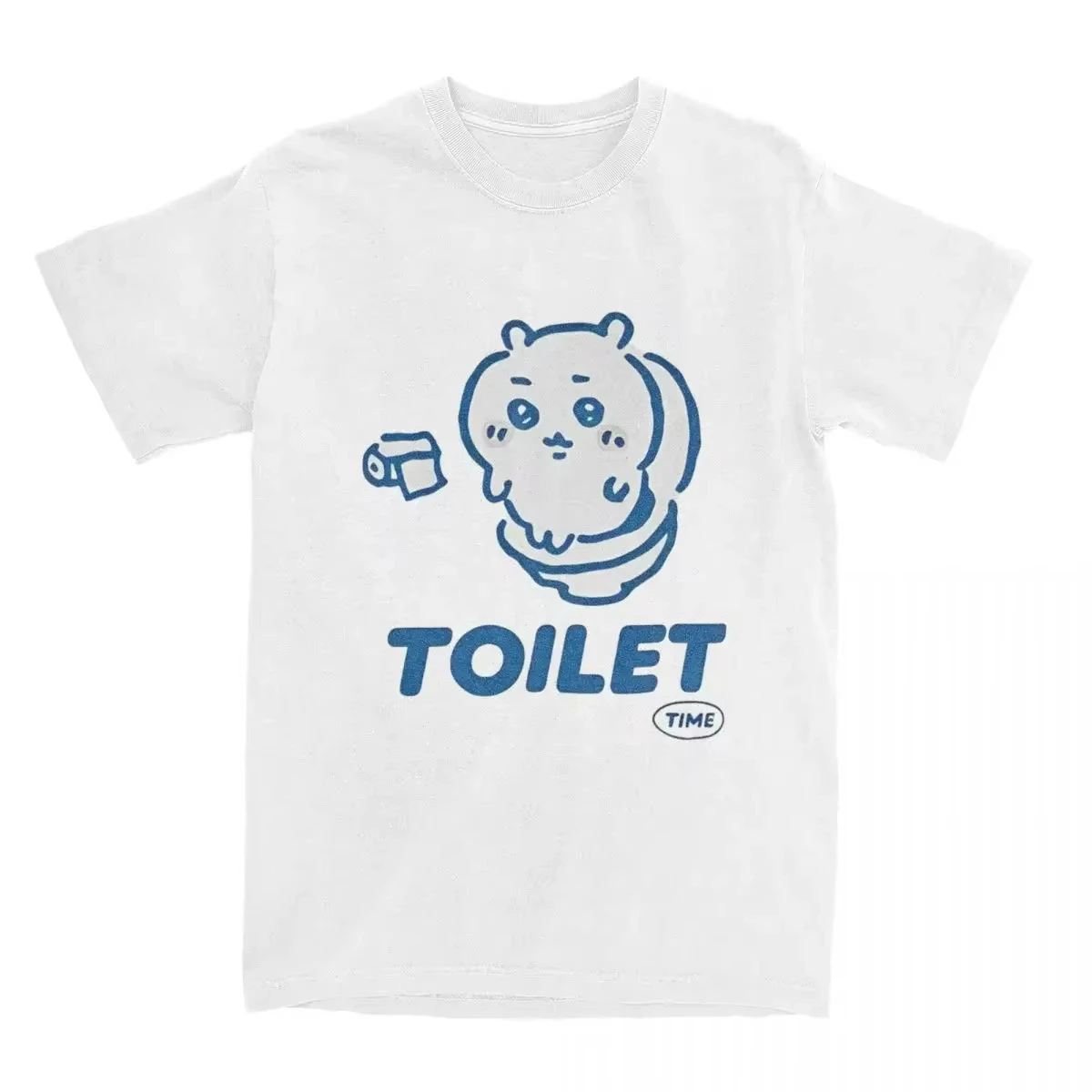 Anime Chikawa Toilet Time Bedrucktes T-Shirt Herren- und Damen-T-Shirt Herren-Top Sport-T-Shirt 2026 Sommer Neues T-Shirt Streetwear