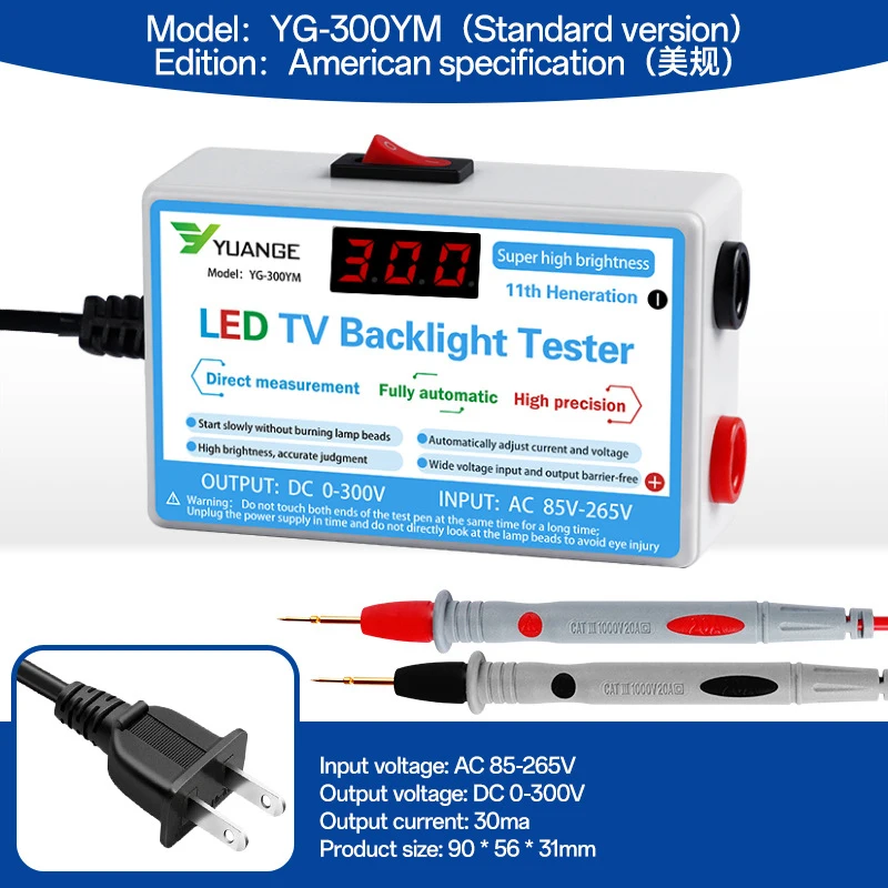 LED Test Cihazı 0-300 V Çıkış LED TV arkaplan ışığı Test Cihazı Çok Amaçlı LED Şeritler Boncuk Bar Işık Lambası Test Aracı Ölçüm Aletleri
