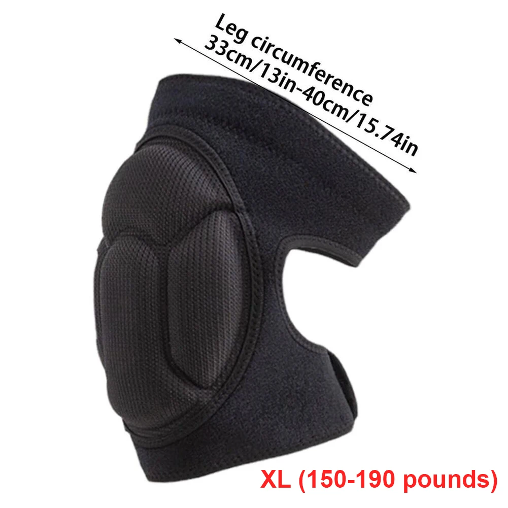 1 쌍의 두꺼운 스폰지 무릎 패드 충돌 방지 탄성 무릎 보호대 스폰지 브레이스 무릎 보호대 댄스 운동 훈련용