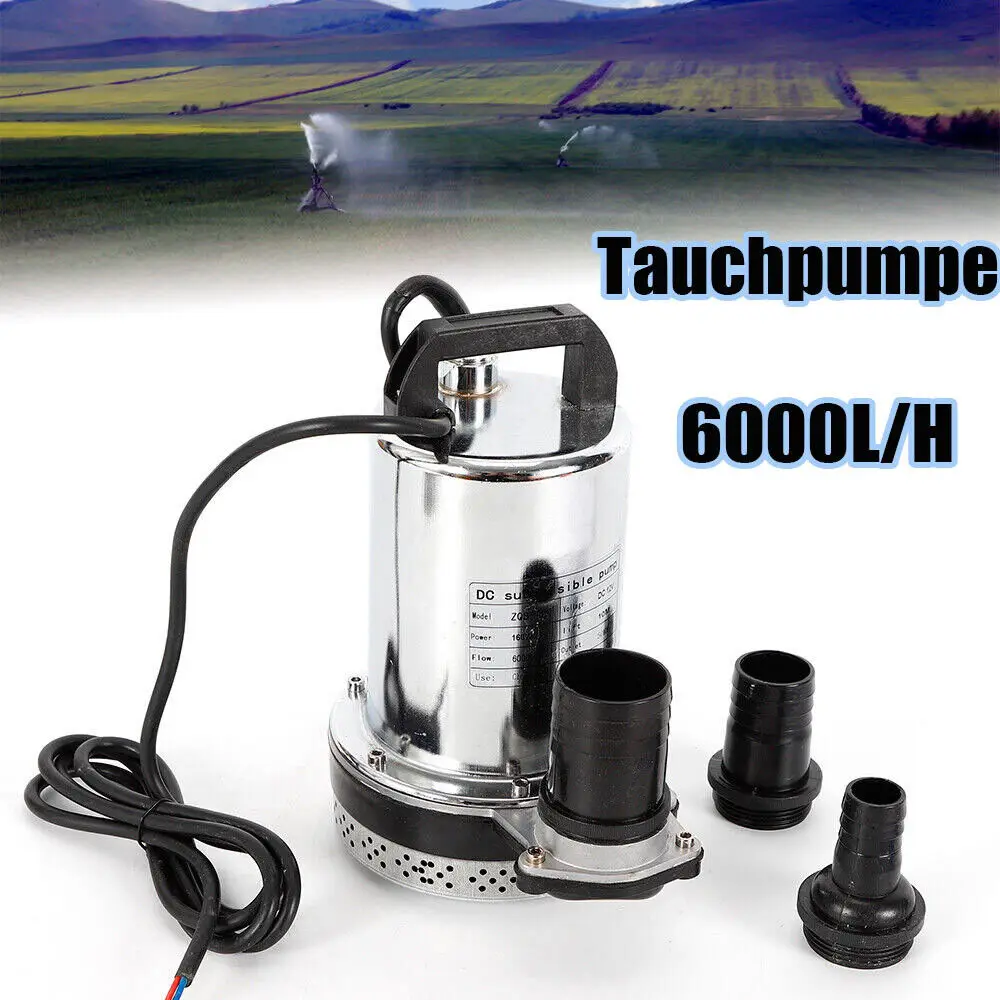 SWAWIS Dompelpomp, vuilwaterpomp, DC 12 V, 50 W, 4200 l/u