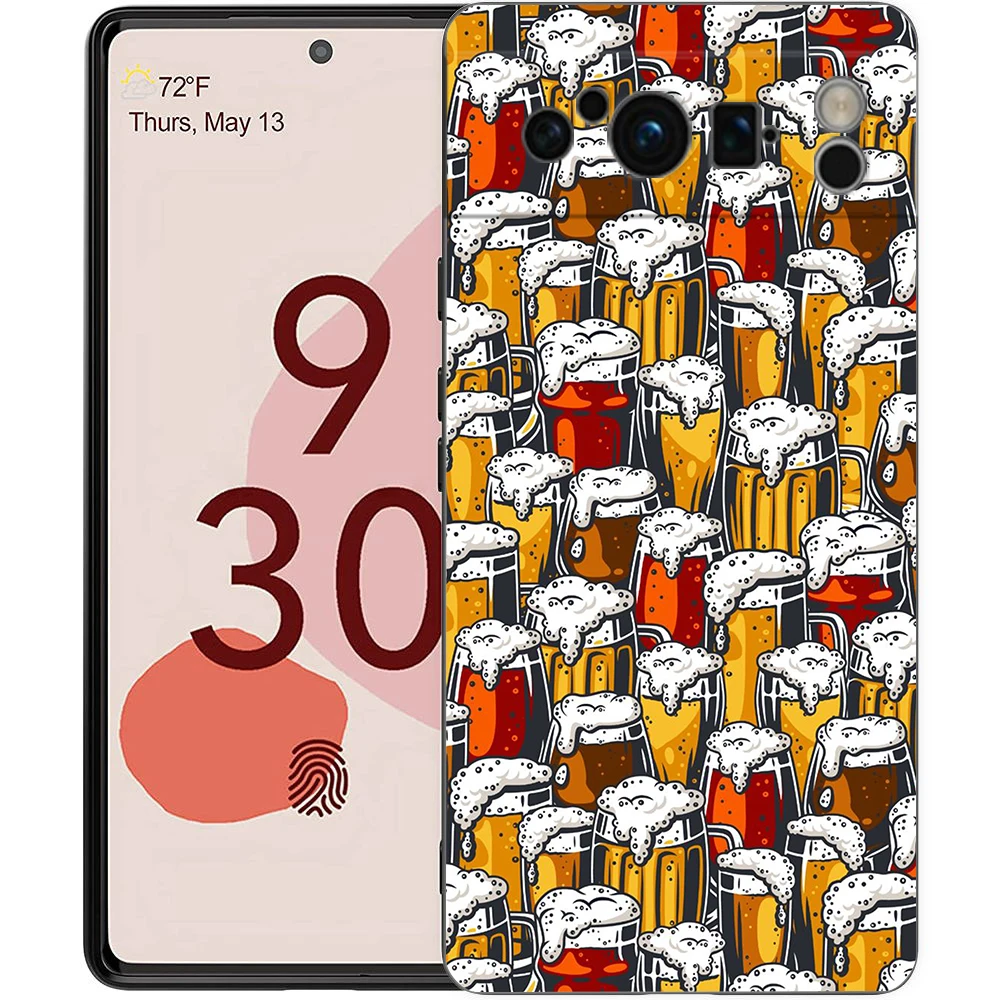 Beers Alcohol Bubble Shockproof Silicone Phone Case Cover