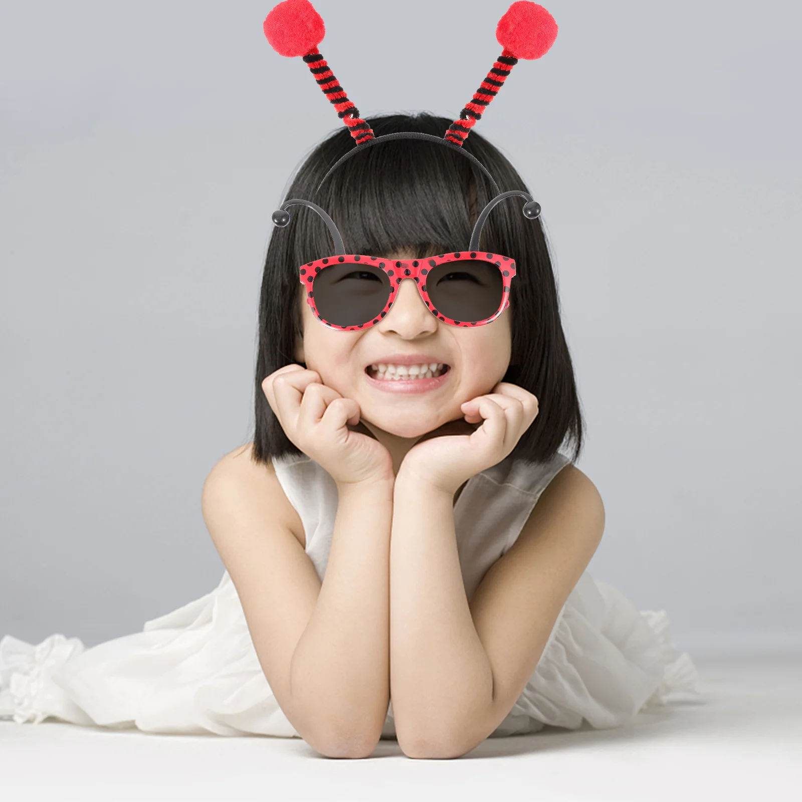 

Honey Kids Sunglasses Girl Headbands Props Animal Ear Headdress Ladybug Ears Hairband Headband Lovely Easter Costume Makeup