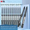 M&G 0.5mm Black Straight Liquid Roller Pen Quick Dry Straight Liquid Gel Pen for Student Office Writing 12 Piece 1