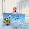 S-Simons C-Cat Big Microfiber Beach Towels Quick Dry Towel Sand Beach Towels Pool Towel For Travel Swim Pool Yoga 1
