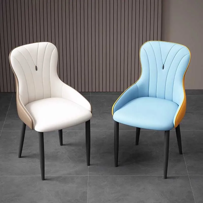 

Simple Fancy Dining Chairs Eaiting Lounge Nordic Ergonomic Mobile Dining Chairs Hotel Modern Chaises Salle Manger Home Furniture