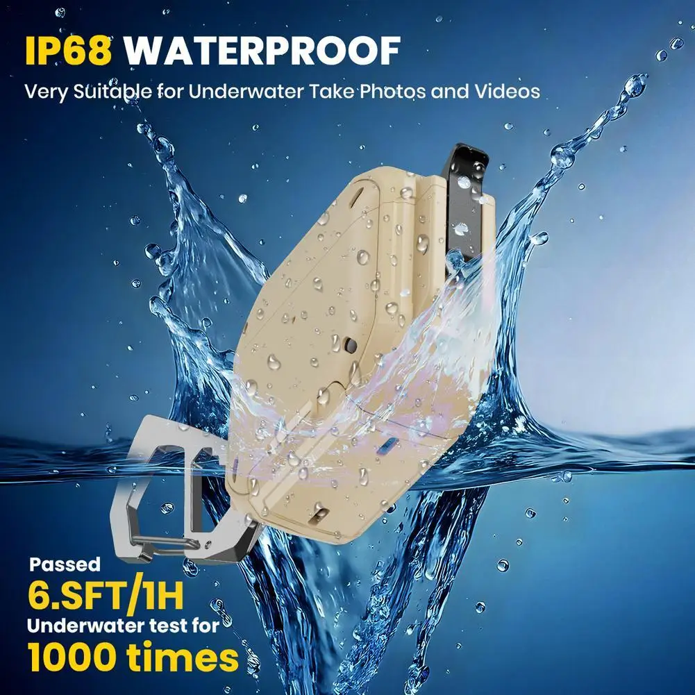 Durable Waterproof Protective Case with Lock & Carabiner