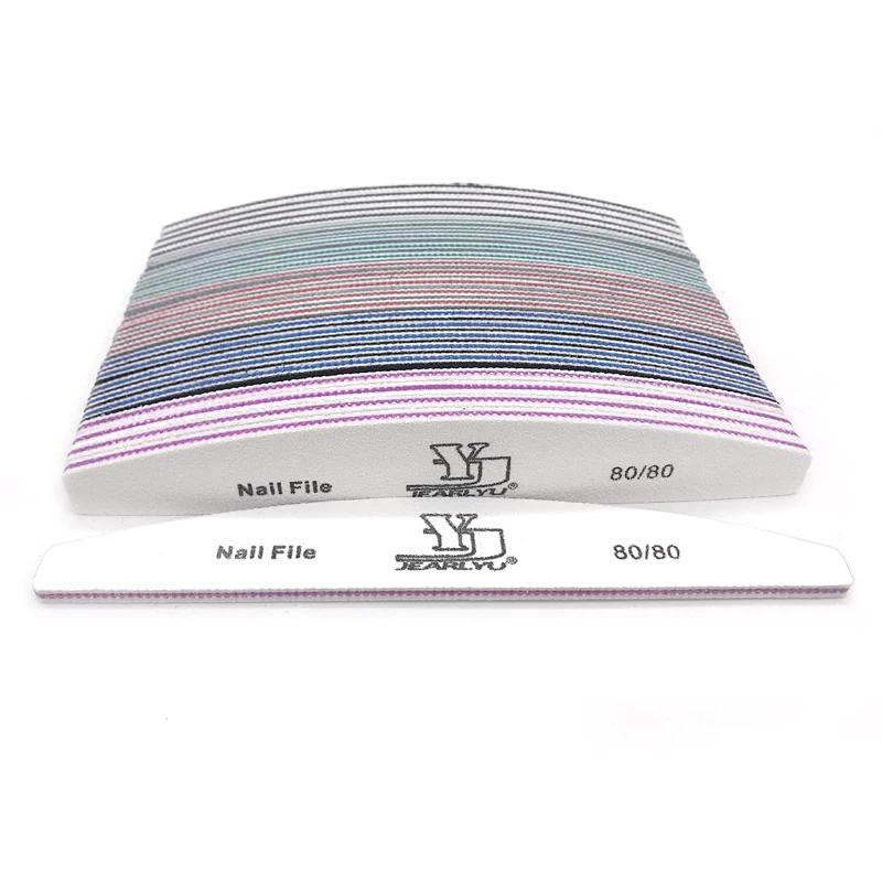 Vibrant 5-Piece Nail File Set - Professional Multi-Grit Manicure Tools