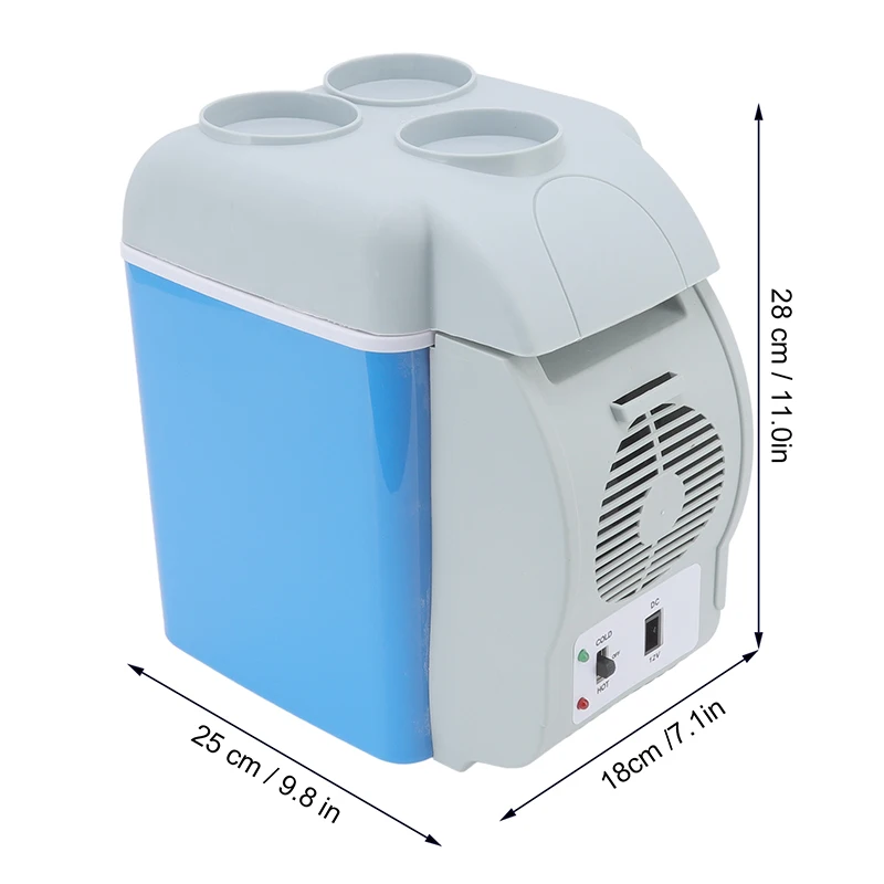 7.5L Portable Car Refrigerator Hot and Cold Dual-use Electric Cooler Large  Capacity Storage Box Camping Picnic