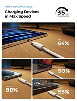 Оригинальное быстрое зарядное устройство PD 60 Вт, 6 А, кабель USB C — Type C для Apple iPhone 16 17 Pro MAX, быстрая зарядка для Samsung S24 Xiaomi, кабель — изображение 6