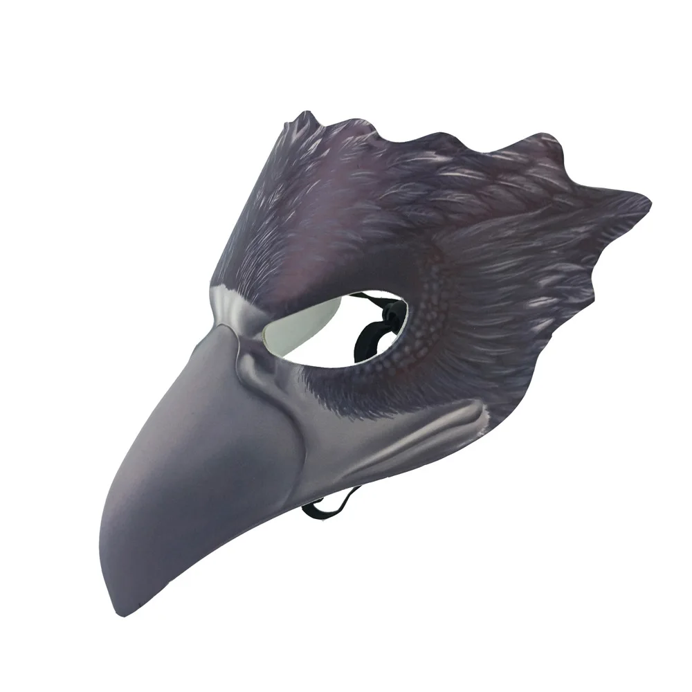 

Crow Mask Half Face cos Halloween Animal Plays Eagle Phoenix Bird Mask Children's Day Party Prop Girl