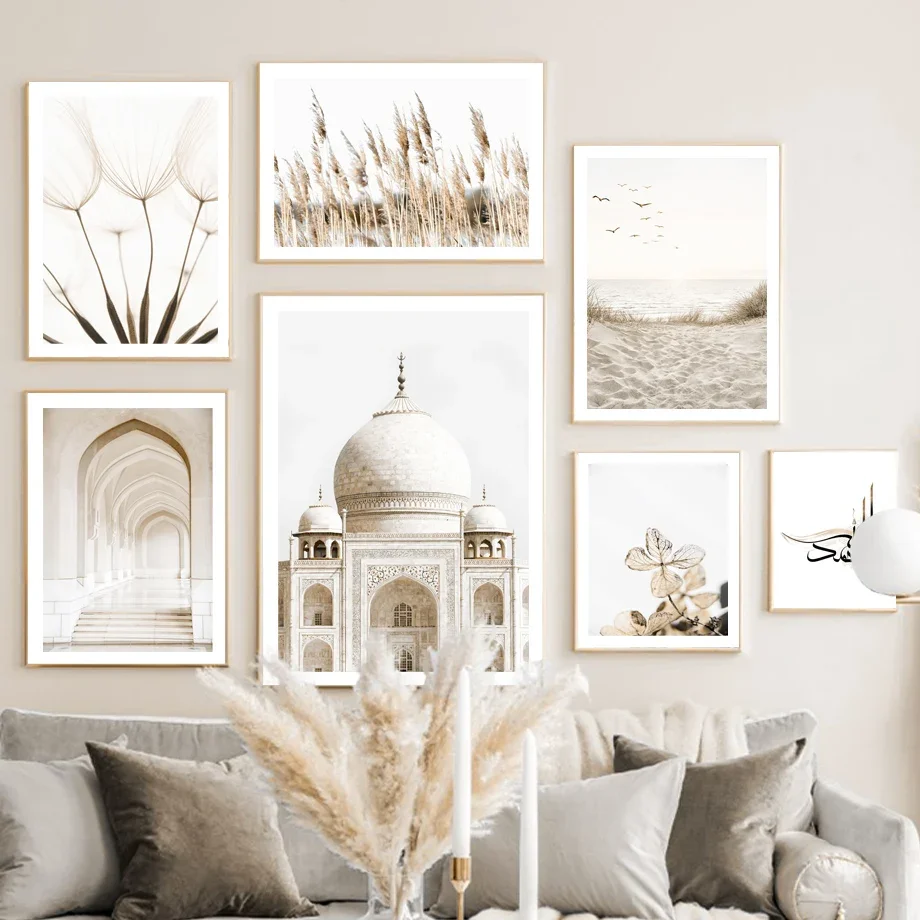 Tarassaco Reed Beach Moschea Arco Marocchino Wall Art Canvas Painting Poster E Stampe Immagini Soggiorno Interni Home Decor