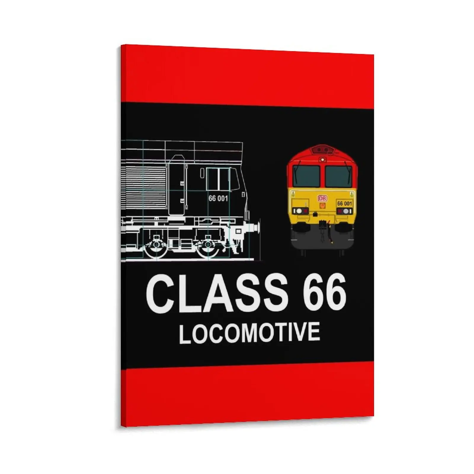

CLASS 66 LOCOMOTIVE Canvas Painting poster aesthetic Paintings for bedroom decorative wall canvases
