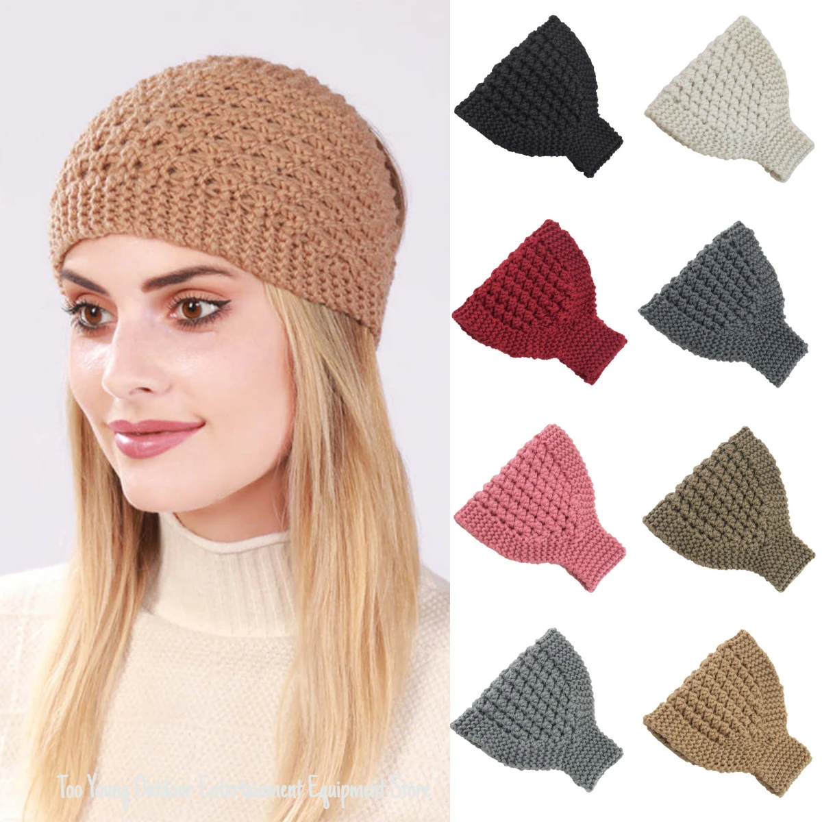 

Knitted Sports Headband Yoga Breathable Hair Band