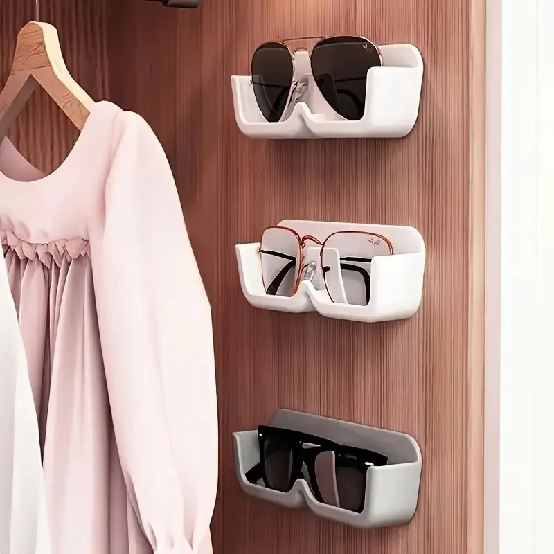 1Pc Adhesive Bathroom Shelf Wall-Mounted Bathroom Storage Shelf, Plastic, No Electricity Needed, Ideal for Flat Surfaces 4