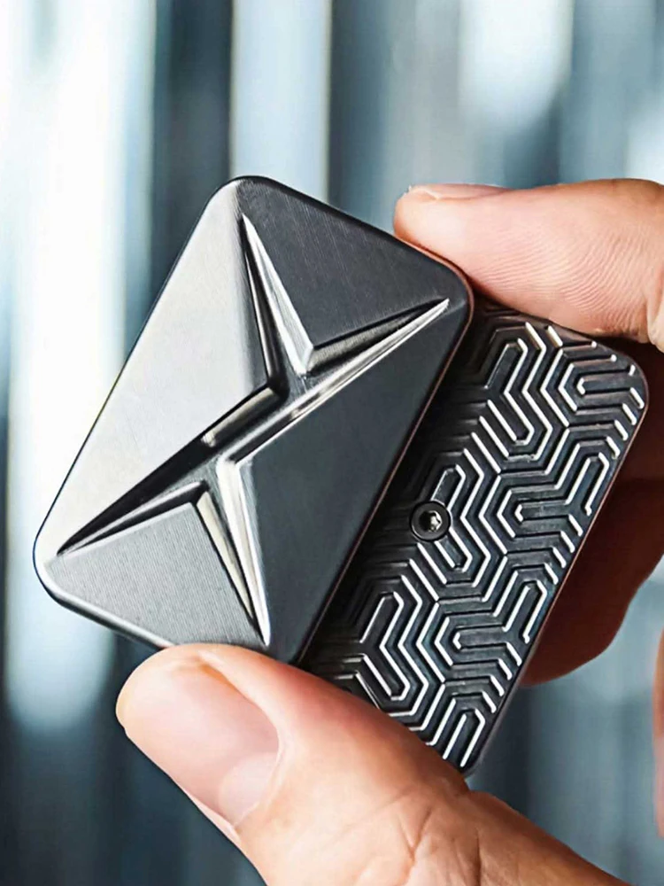EDC Fidget Sliders Metall-Fidget-Spielzeug zur Stresslinderung für Erwachsene Magnetisches Metall-Infinity-Fidget – Detail 4