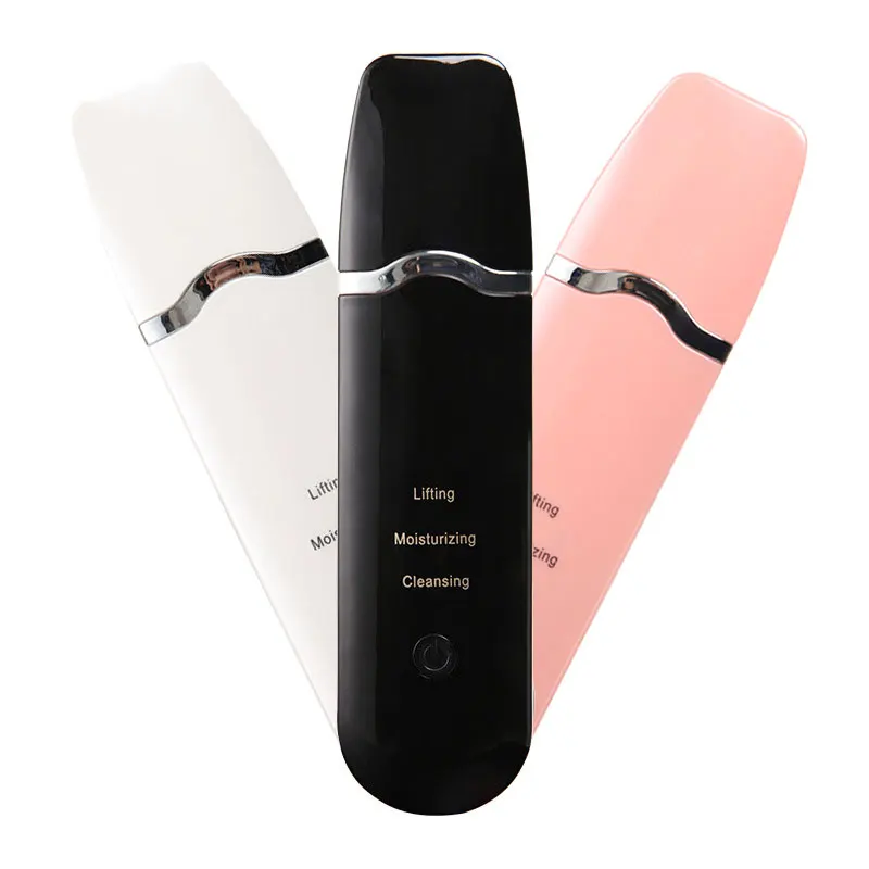Ultrasonic Skin Cleaner Face Scrubber EMS Lifting Machine Peeling Exfoliante Ion Facial Blackheads Remover Beauty Device