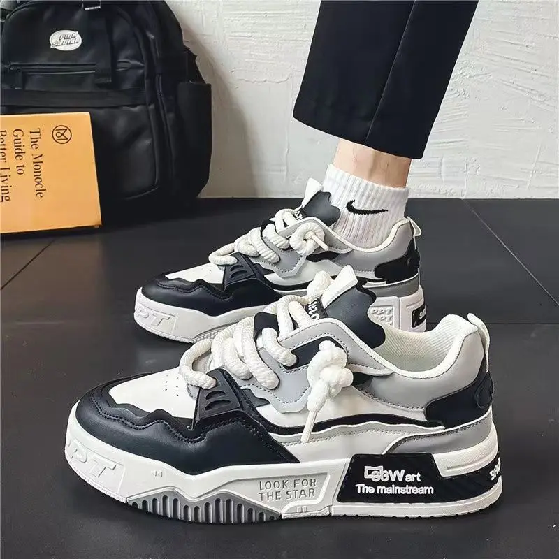 Sports Shoes Men's Thick Soled Comfortable Outdoor Walking Flat Fashion Youth