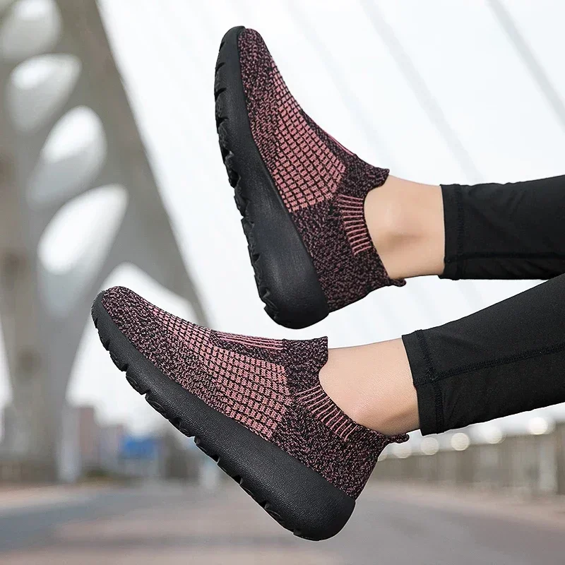 Sneakers Men Without Lacing Chunky Brown Boots Women Tennis Mesh Sneakers White Running Shoes Sports High Fashion 4