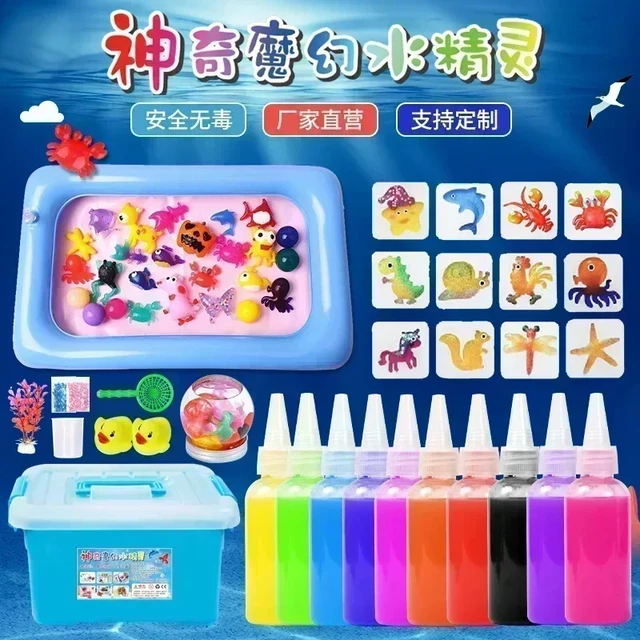 DIY Aqua Fairy Kit Toys for Kid Girls Magic Water Elf Kids 3D Handmade Kits  Aqua Fairy Gel Toy Set Girls Handicrafts Fairy Water