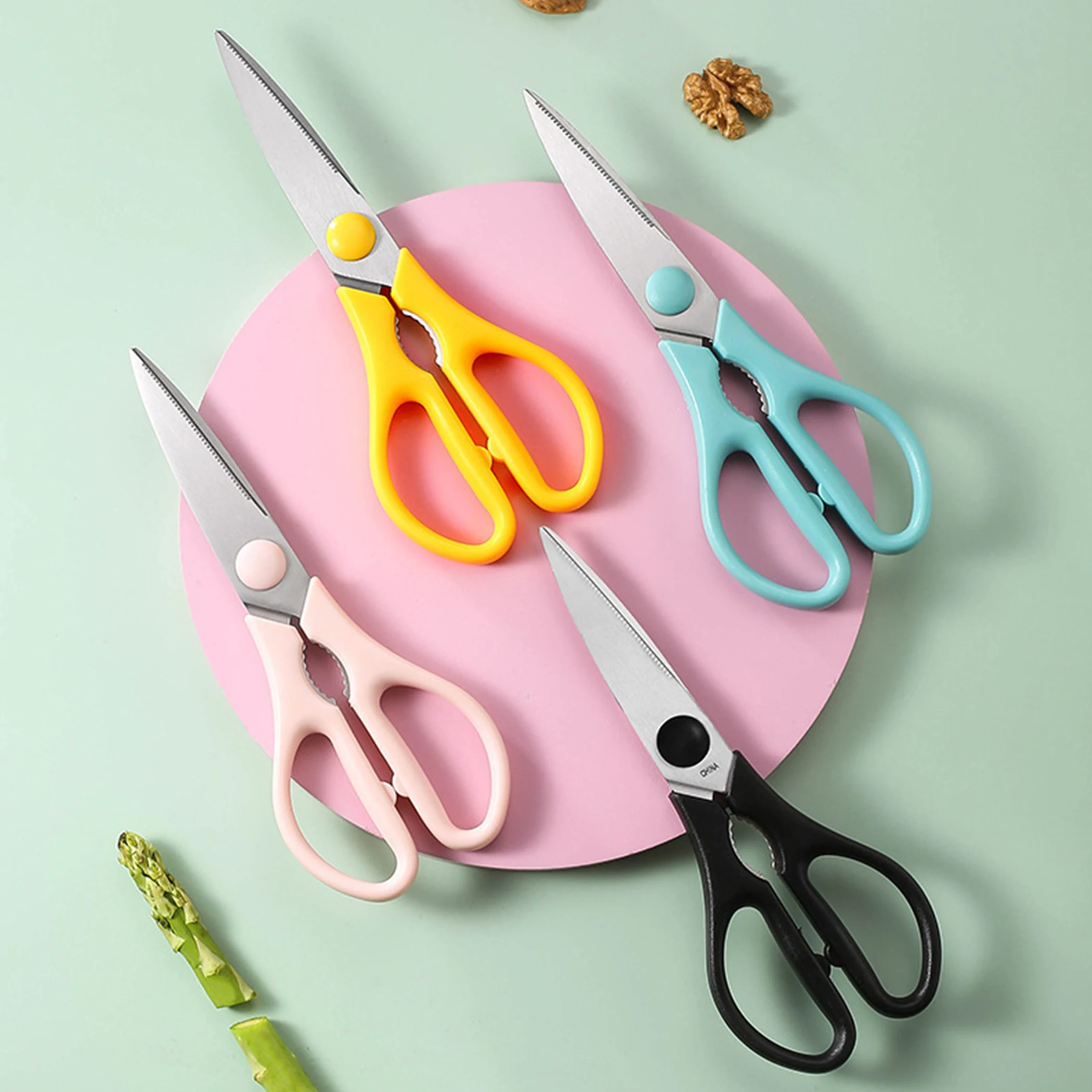 Kitchen Scissors All Purpose Heavy Duty Meat Poultry Shears, Dishwasher Safe Food Cooking Stainless Steel Utility Scissors