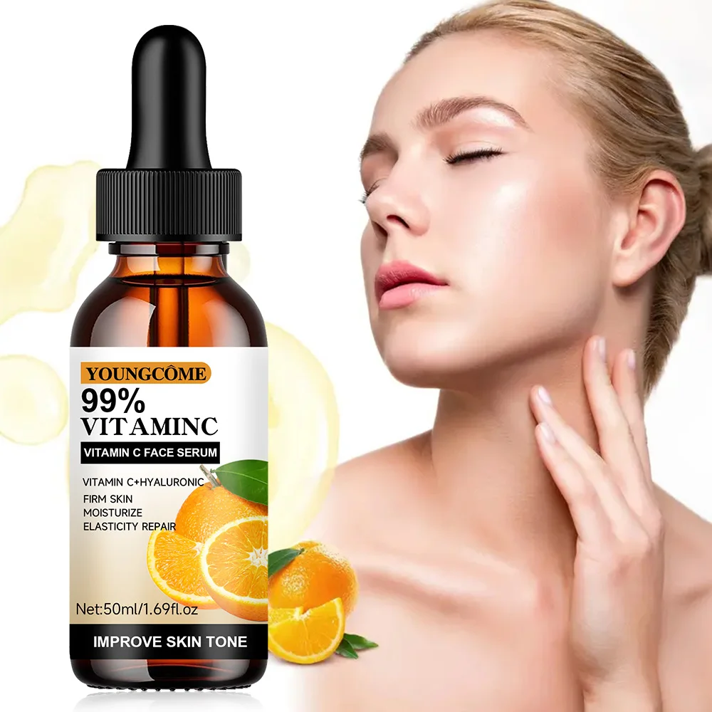 Vitamin C Facial Essence Contains Hyaluronic Acid Vitamin C Dark Spot Remover Moisturizing Repair Anti-aging Essence Facial Skin