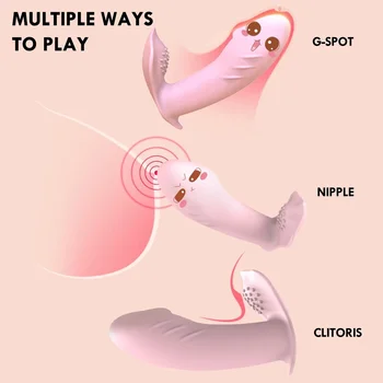 IPHISI Wearable Butterfly DildoVibrator GSpot Sex Toys for Women Clitoris Stimulator Remote Control Panties Vibrating Adult Toy 3