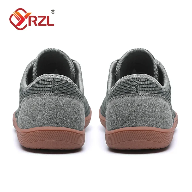 YRZL Unisex Wide Barefoot Shoes for Men Women Outdoor Trail Running Minimalist Lightweight and Breathable Walking Shoes