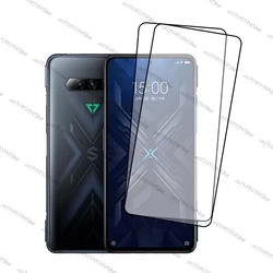 Premium Full Cover Tempered Glass Screen Protector - Dust - Free and Ultra - Durable for Xiaomi Black Shark 4 (2 Front Glass)