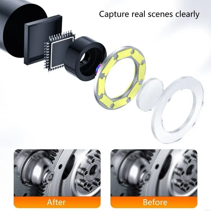 Wi -Fi 8 LED 내시경 카메라 뱀 검사 범위 Borescope 카메라 8mm 렌즈