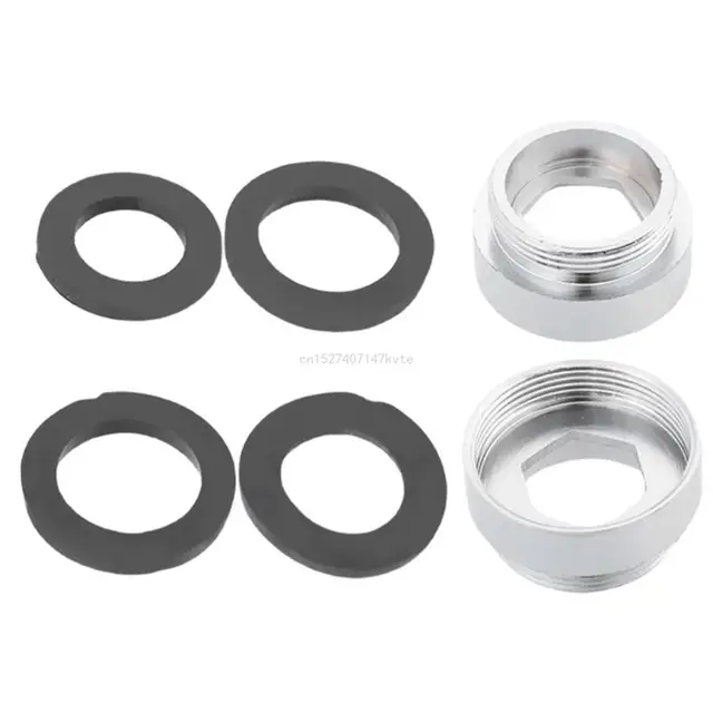 2Pcs Stainless Steels Tap Adapter Kitchen Faucet Adaptors Tap Aerator Connector 3