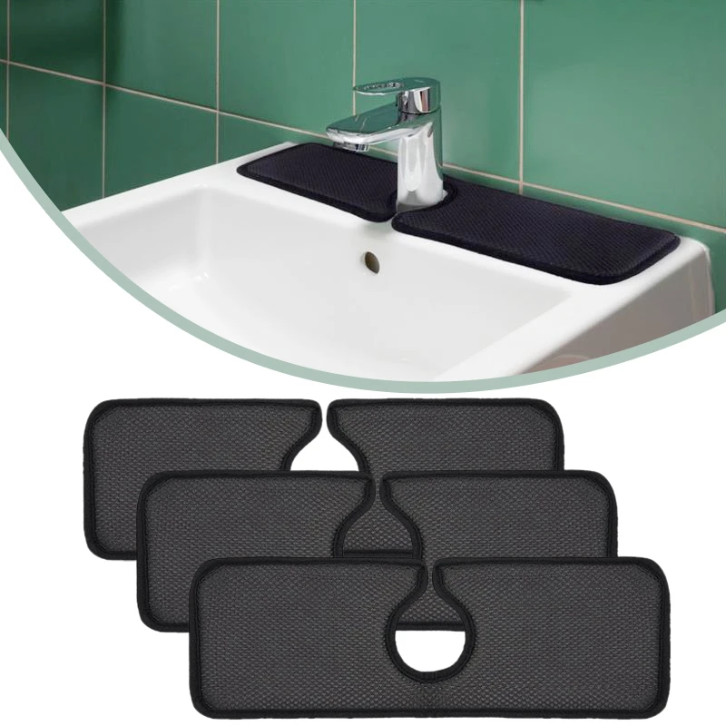 Water Absorption Kitchen Sink Mat Bathroom Faucet Splash Catcher