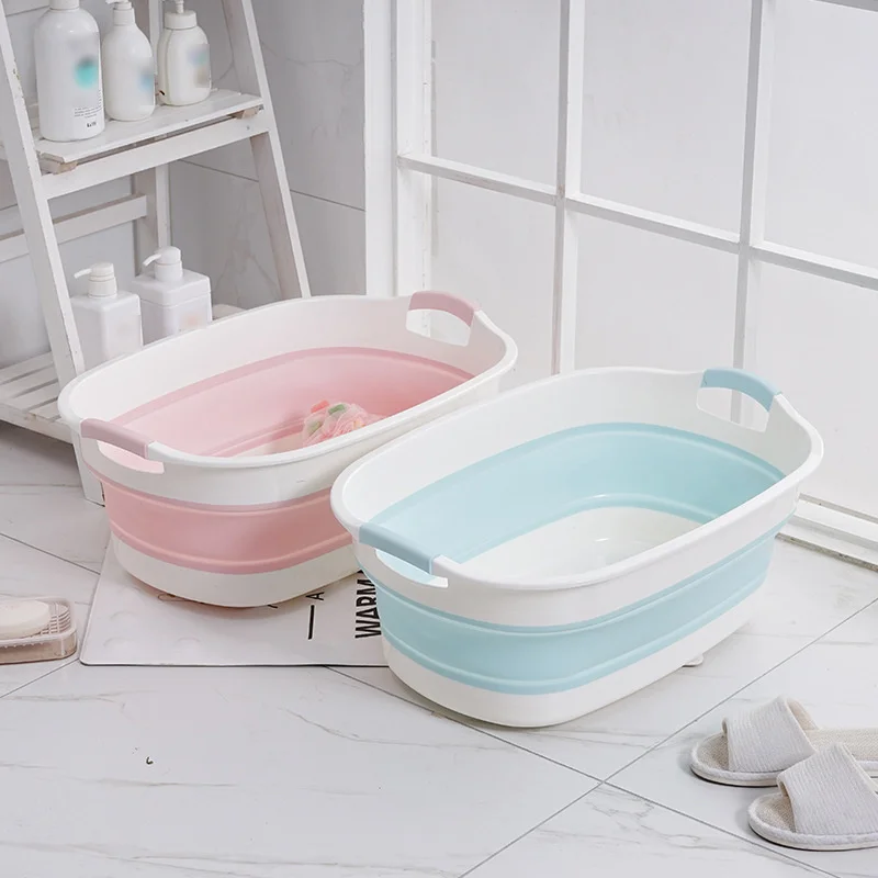 

Foldable Non-Slip Bathtub for Kids, Portable Bath Tub, Newborn Baby Folding Bath Tub, Baby Swim Tubs, Security Spa, Children