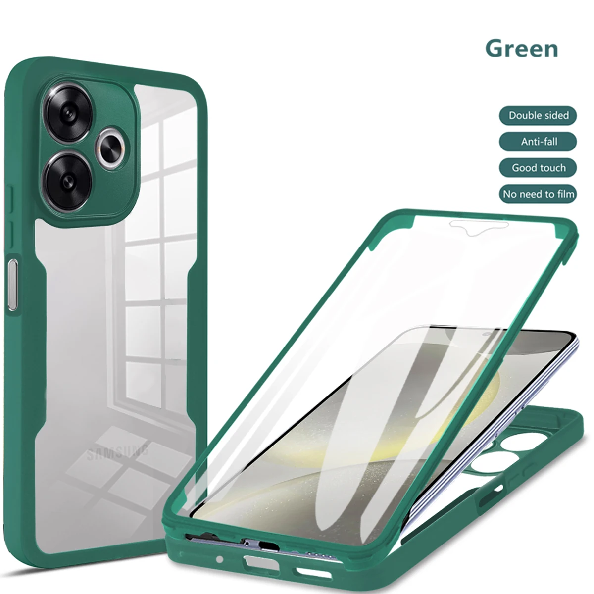 Enhanced Full Body Protective Phone Case with 360-Degree Coverage