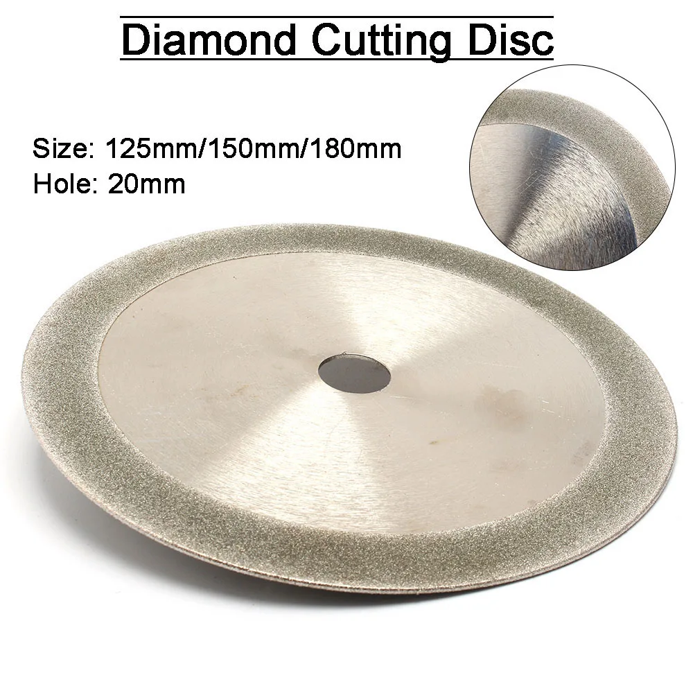 125/150/180mm Double Side Diamant Trennscheibe Sägeblatt für Dremel Werkzeuge Zubehör Schleifen Keramik fliesen, jade, Achat