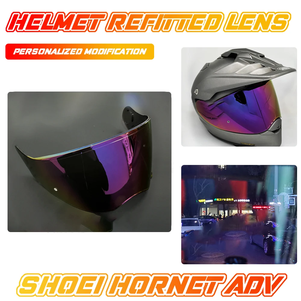 Per Shoei Hornet Adv Visiera Moto Caschi Parabrezza Caschi Integrali Visiera Parasole Accessori Per Casco