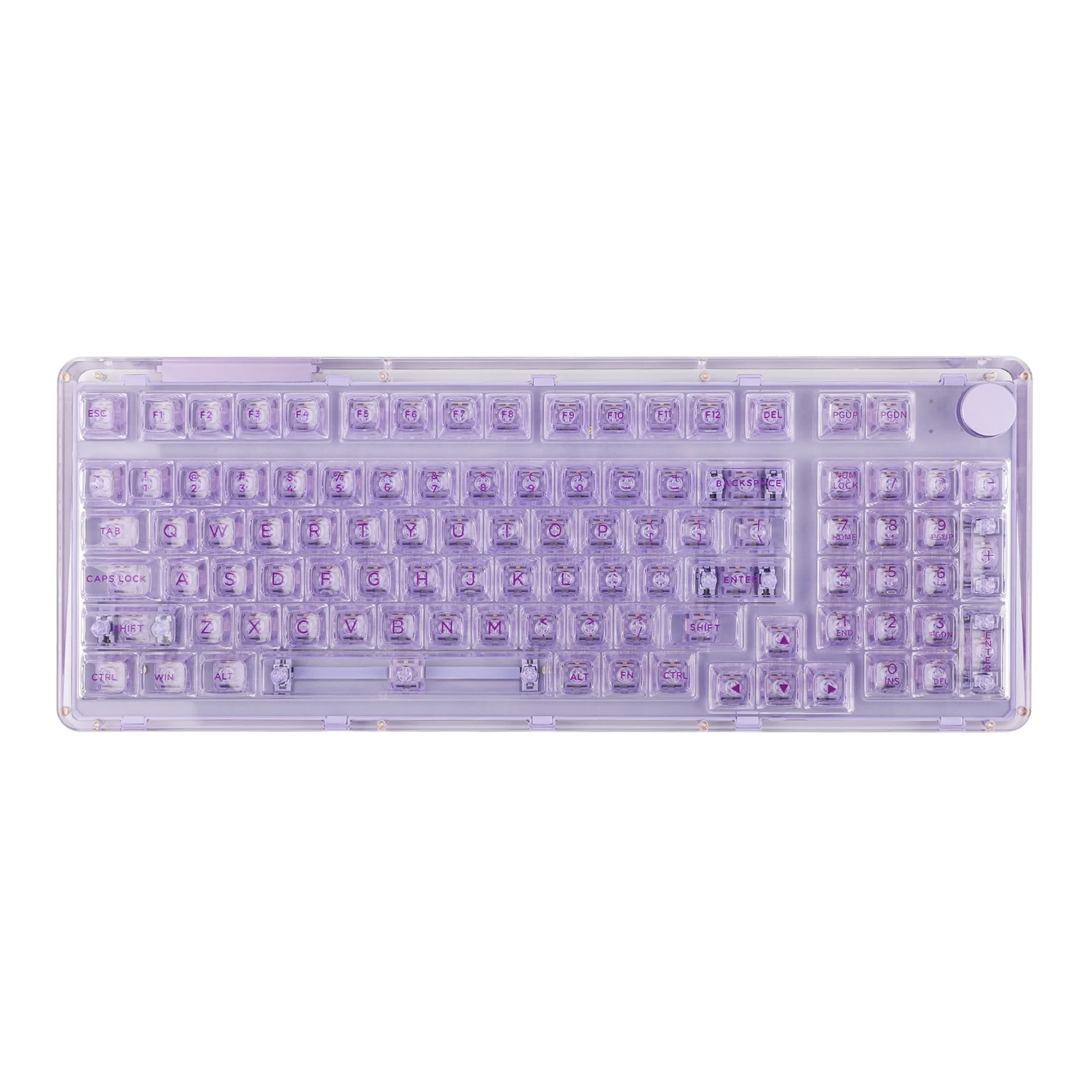 KiiBOOM Phantom 98 98-key Hot-swappable USB-C Wired/Bluetooth5.0/2.4GHz Wireless Acrylic Gasket Mechanical Keyboard