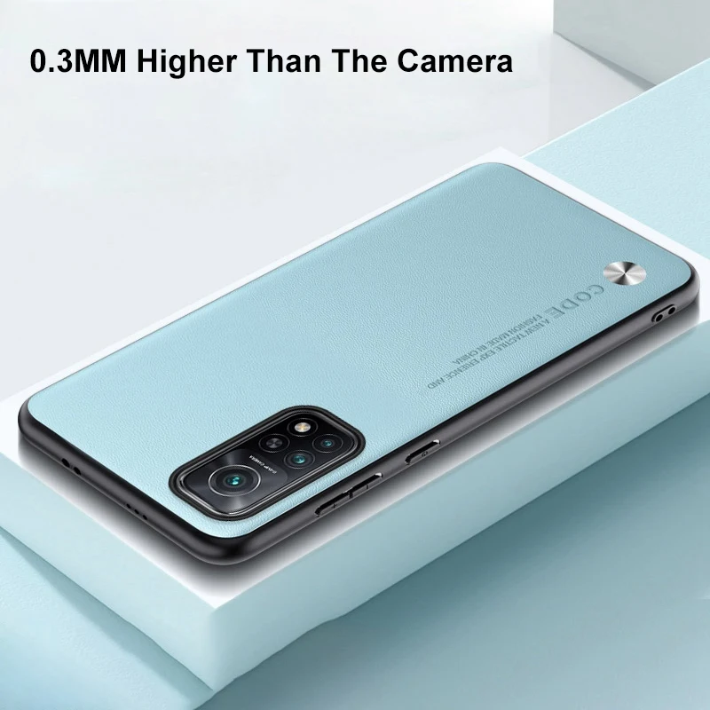 Luxury PU Leather Matte Silicone Phone Case - Premium Back Cover Protection