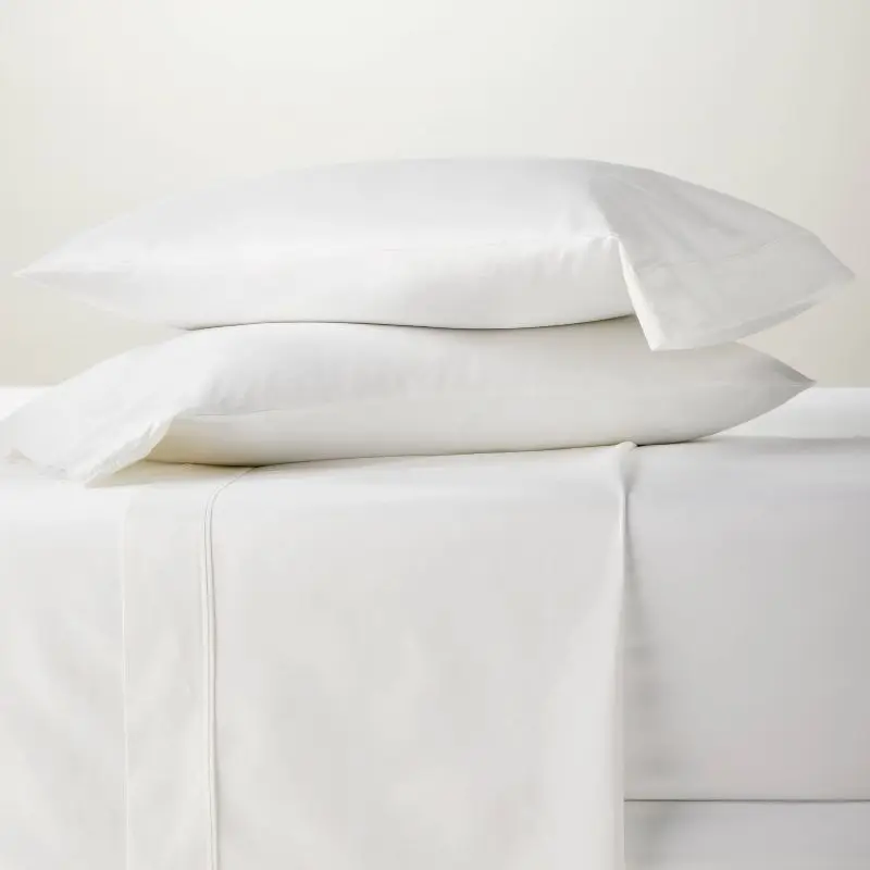 

800 Thread Count Solid Sheet Set - Queen, White