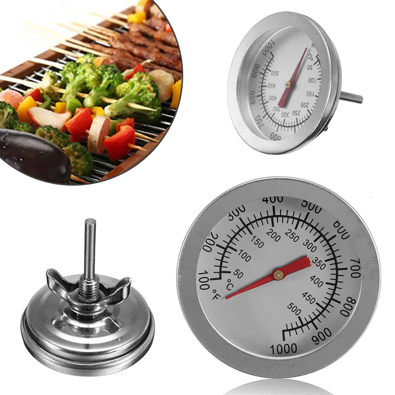 

Stainless Steel Barbecue Thermometer Dial Display Grill Gauge Oven Temperature Meters Kitchen Household Accessories Wholesale