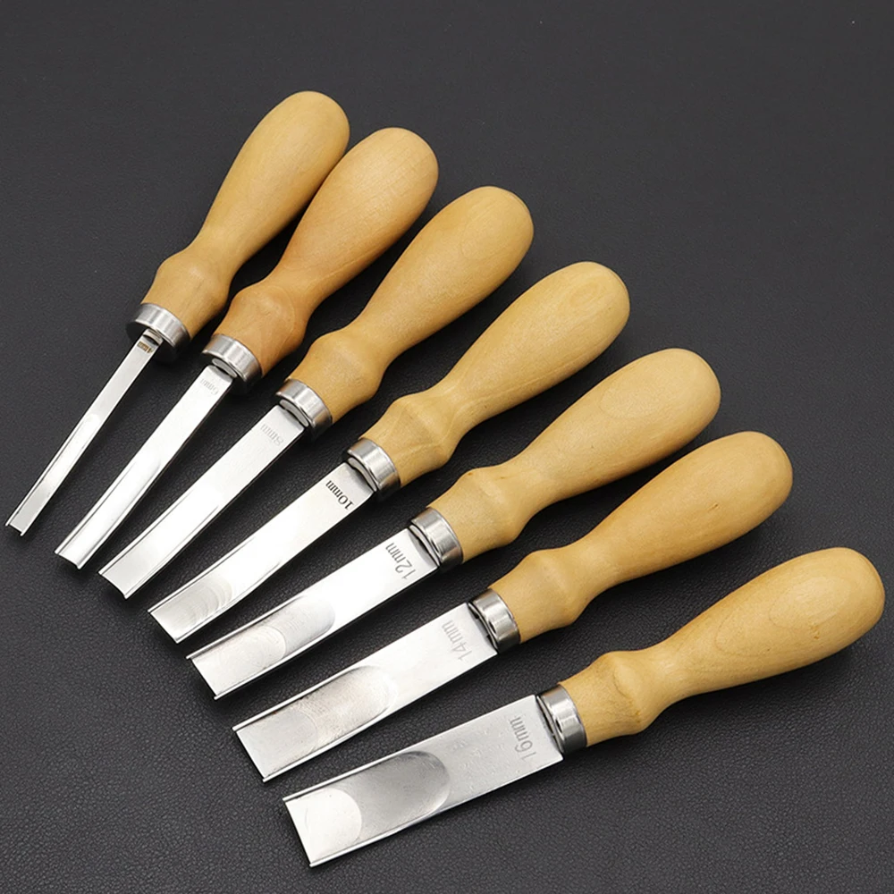 4/6/8/10/12/14/16mm Leather Edge Skiving Beveler Tool Set Wide Mouth Leathercraft Edge Skiving Beveler Leather Trimmer 1pc