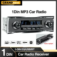 Grandnavi 1 Din Car Radio MP3 Player Classic Car Retro Audio Stereo Support FM AUX EQ USB Input In-dash Bluetooth For Benz 1