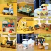 1pc Girl Gift Model Toy Table House Accessories Forest Family Kitchen Miniature House Play House Toy Small Model Furniture 1