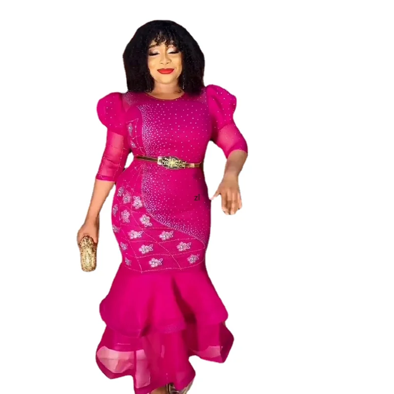 

Plus Size African Party Dresses for Women Dashiki Ankara Wedding Evening Gown Sexy Bodycon Maxi Long Dress Africa Clothing 2023