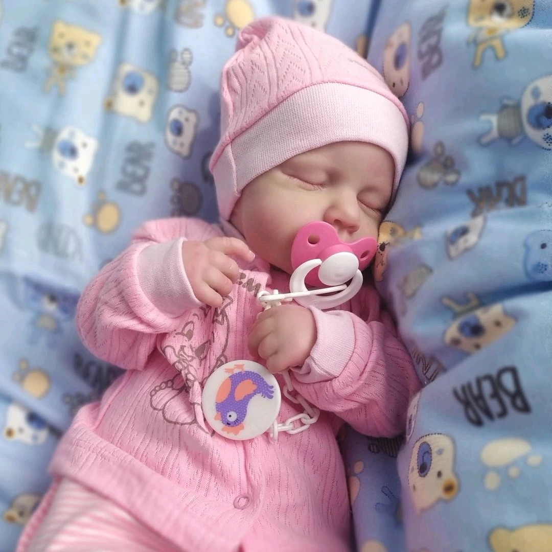 

20Inch Lifelike Already Painted Reborn Dolls LouLou 3D Skin Realistic Baby Alive Newborn Dolls Toy Figure Kids Girl Gift