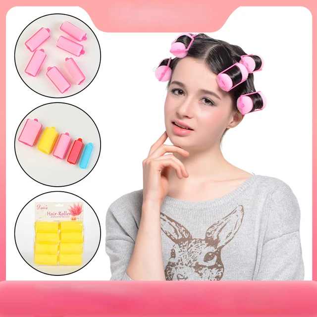 614pcs Soft Sponge Foam Cushion Hair Rollers Curlers Hair Salon Barber